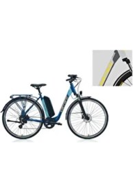 Resim Carraro E-Lıne Ecomfort 2.1 Unısex Şehir Bisikleti 28 Jant 7 Vites Katlanamaz Mat Storm Gri Antrasit Sarı 