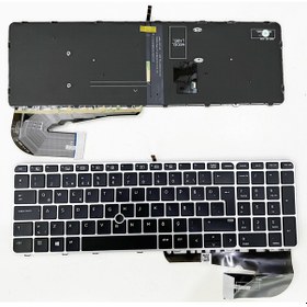 Resim Hp ZBook 15u G3 Mobile Workstation Klavye Tuş Takımı Işıklı Orjinal Alfamaks