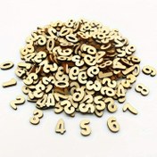 Resim 208 Parça 8 Set 26 İngilizce Alfabe Harf Ahşap Numara Ev Dekoratif Sanat El İşi Mutfak Eşyası 