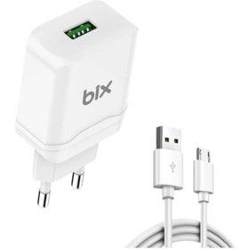 Resim Bix 18w Qc 3.0 Hızlı Şarj Cihazı Ve Micro Usb Kablo Beyaz 