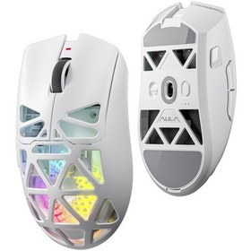 Resim Aula Sc620 Paw3311 Sensör 12000 Dpı 1000hz Kablolu Ve Kablosuz Gaming Oyuncu Mouse Beyaz Sc620 