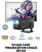 Resim howear Hy320 720P Wireless - Bluetooth Destekli Projeksiyon Cihazı Siyah 