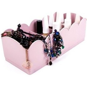 Resim Mcblue Plastik Takı Toka Bujiteri Kutusu Toplayıcı Bölmeli Çekmece Pembe 