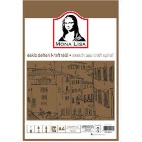 Resim Mona Lisa Eskiz Defteri Telli Kraft A4 100 GR 50 YP MN01-4 