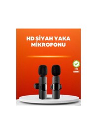 Resim Ceylan Adam Çift Mikrofonlu Kablosuz Kayıt Seti Apple Uyumlu iPhone Mini Mikrofon Çok Renkli 