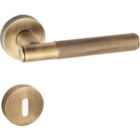 Resim Doğanlar Tore Olifka Mat Vernik Rozetli Kapı Kolu Takım-oda Kol Pk001dgn0067 Renkli 