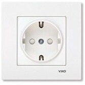 Resim Viko Karre Çocuk Korumalı Topraklı Priz 