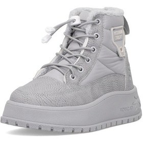 Resim Elit Asnrt037 Kız Çocuk Düz Bot Gri Gri 