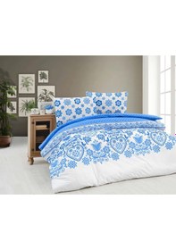 Resim Cotton Collection Ranforce Çift Kişilik Nevresim Takımı Tulip Çok Renkli 