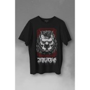 Resim Kendim Seçtim Brave Dog Head Stay Strong Güçlü Kal Gym Spor Baskılı Tişört T-Shirt 
