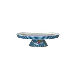 Resim Chantelle New Bone China Porselen 25cm Kek Standı Mavi 