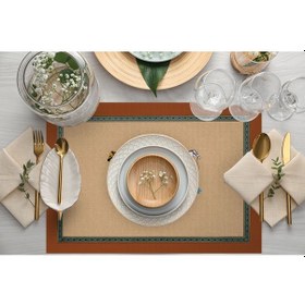 Resim Figüratif At Amerikan Servis 4'lü Set Bej 