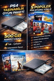 Resim Çınar Bilişim Dünyası Taşınabilir 500 Gb Harddisk Oyunlu Paket Seninle Heryere Gelsin 