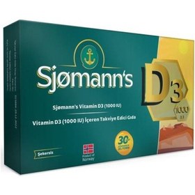 Resim Sjomann's Vitamin D3 1000ıu 30 Çiğneme Tableti 