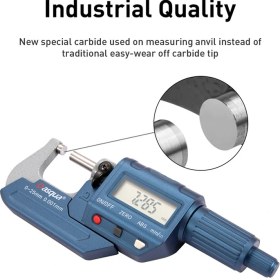 Resim Dasqua 0-25MM Dijital DIŞ ÇAP Mikrometre 