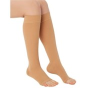 Resim Variteks Diz Altı Varis Çorabı (Açık Burun) Yüksek Basınçlı Bej 
