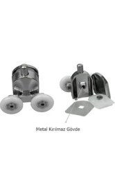 Resim Duşakabin Tekerleği Cam Kabin Tekeri Rulman Metal Gövdeli 8 Li Set Teker Çapı 22 mm 