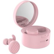 Resim Zw-t9 Kablosuz Bluetooth Beyaz Çok Fonksiyonlu Makyaj Aynası Telefon Tutacağı Pembe 