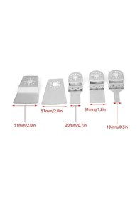Resim Salınımlı Çoklu Alet 5 Adet/takım 10/20/31/51/51mm Paslanmaz Çelik Bıçak Sc Salınımlı Çoklu Alet 