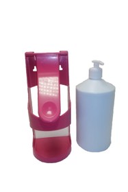 Resim TRENDY Dirsek Temaslı Pompalı Sabunluk / Dezenfektan Duvar Aparatı 1000ml 
