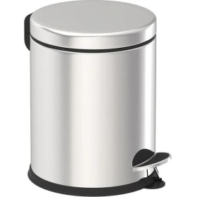 Resim 5 Litre Paslanmaz Çelik Pedallı Çöp Kovası, Şık ve Dayanıklı Ev ve Ofis Kullanımı 