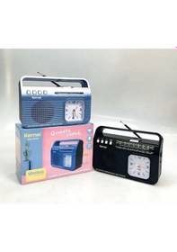 Resim Kemai Md-502Bt Analog Saatli Fm Radyo Bluetooth Hoparlör Usb Tf 