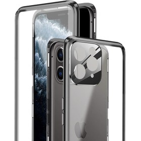 Resim iPhone 11 İçin Manyetik Metal Bumper Tam Kaplayıcı Kamera Korumalı Kılıf (Yurt Dışından) 