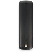 Resim Coverzone Yosonda Led Ekranlı 20000mAh Powerbank 4in1 Dahili Micro USB, Type-C, Lightning ve USB-A kablosu YXD-A67 (Siyah - YXD-A67) 