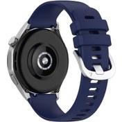 Resim Çelik Toka 22mm Sıvı Silikon Kayış Huawei Watch Gt 5 46mm/5 Pro 46mm/gt 4 46mm/samsung Galaxy Uyumlu Watch3 45mm 