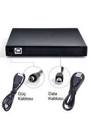 Resim Renvox USB 2.0 Harici DVD RW - CD/DVD Okuyucu Yazıcı - Tak Çalıştır 