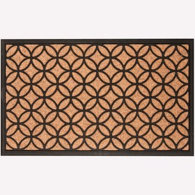 Resim Ekol Bali Dikdörtgen 45x75 cm Koko-Pvc Paspas Kahve-Siyah 