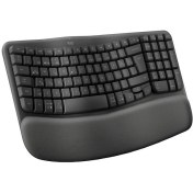 Resim Logitech Wave Keys Kablosuz Dolgulu Avuç İçi Destekli Ergo 