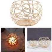 Resim Zcjb Metal Mumluk Çay Işığı Sütun Mumluk 90x90x75mm-64950 