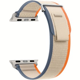 Resim iWatch Serisi SE9/8/7/6/5/4 ile uyumlu, erkek ve kadınlar için ayarlanabilir, yumuşak ve nefes alabilen spor naylon döngü kayışı 38mm40mm41mm44mm45mm49mm'ye uyumlu 
