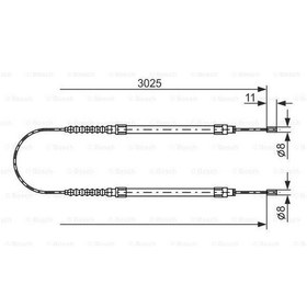 Resim BOSCH 1987477113 FREN TELİ. 3025 MM 