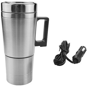 Resim Araba Isıtma Su Isıtıcısı, Basit 12v 300ml Taşınabilir Araba İçi Kahve Makinesi 