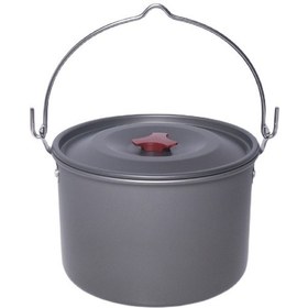Resim Wezone 4.2 Litre Kamp Çelik Tencere - Hafif Ve Dayanıklı Alüminyum Gövde Gümüş 