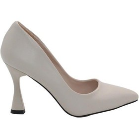 Resim Mergenshoes S58 Ten 8 Cm Sivri Burun Kadın Stiletto Ayakkabı 001 