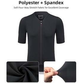 Resim Aresfuel Erkek Bisiklet Forması Yol Bisikleti Forması Nefes Xl Siyah 