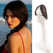 Resim 20,32 cm Düz Saç - Şık Kadınlar Doğal Tarz Klipsli Peruk 1'li Set, Yüksek Sıcaklık Lif, Günlük Kullanıma Uygun, Moda Peruk Uzatma 