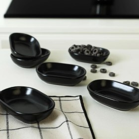 Resim Mat Siyah Noyan Çerezlik 11 cm 6 Adet 956 