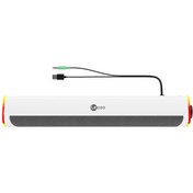 Resim Lecoo Lenovo Ds101 Rgb Işıklı Kablolu Masaüstü Soundbar Hoparlör Beyaz 