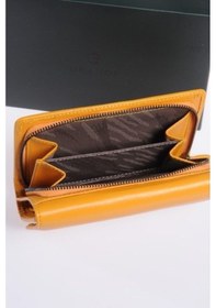 Resim Grande Hakiki Deri Kadın Cüzdan Sarı 2725 Sarı 