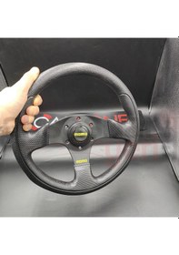 Resim Momo Spor Yarış Direksiyonu-ofsetsiz-noktalı Ve Kaymaz Desenli Deri 30cm Karma 