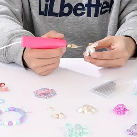 Resim 48 adet Mini Elektrik Matkabı USB Güçlü, Demir ve PVC Yapı - Takı, Boncuk ve El Sanatları İçin Delik Açma İçin İdeal - Kolye ve Küpe Yapımı İçin Mükemmel, El Sanatları Aracı | Modern El Sanatları | Dayanıklı El Sanatları Aracı, Takı Yapımı Malzemeleri 