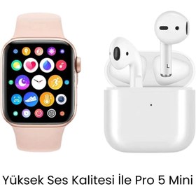 Resim sanalticaretiniz Watch 7 Serisi Akıllı Saat ve Pro 5 Mini Bluetooth Kulaklık 