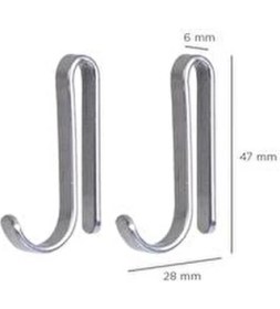 Resim Okyanus Home Krom Banyo Aksesuarı 2'li Kanca 