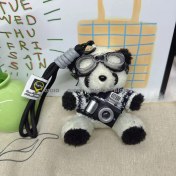 Resim Silver1 Iyi Şanslar Bebek Sevimli Karikatür Peluş Bebek Çanta Kolye Kız Öğrenci Bebek Asılı Anahtar (Yurt Dışından) 