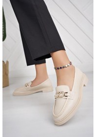 Resim Nesilshoes Nesil Shoes Süha 256 Bej Anatomik Kadın Lofer 