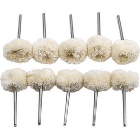 Resim Sones 10 Adet/takım Yün Parlatma Başlığı Yün Parlatma Tekerleği Elektrikli Taşlama Makinesi Aksesuarları 